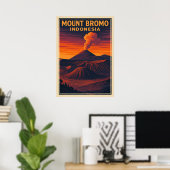 Berg Bromo Indonesien V06 Poster (Heimbüro)