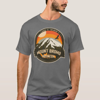 Berg Bromo Indonesien Vulkan Wandern Camping Retro T-Shirt