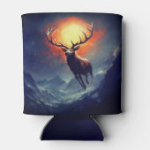 Berg-Buck, der aus dem Flammenfeuer läuft Dosenkühler (Rückseite)