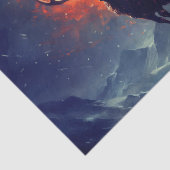 Berg-Buck, der aus dem Flammenfeuer läuft Seidenpapier (Ausschnitt)