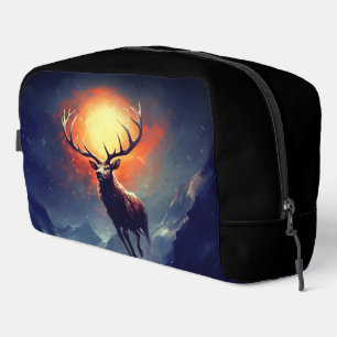 Berg-Buck, der aus dem Flammenfeuer läuft Waschbeutel