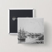 Berg Burney von den Otter-Inseln Button (Vorne & Hinten)