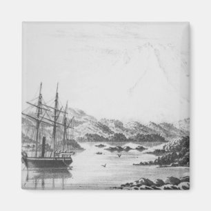 Berg Burney von den Otter-Inseln Magnet
