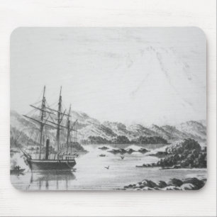 Berg Burney von den Otter-Inseln Mousepad