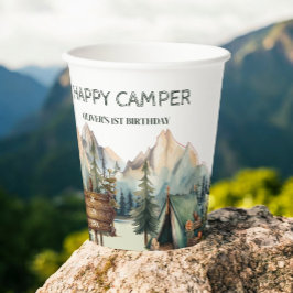 Berg Camper Adventure Geburtstagspapiere Cups Pappbecher