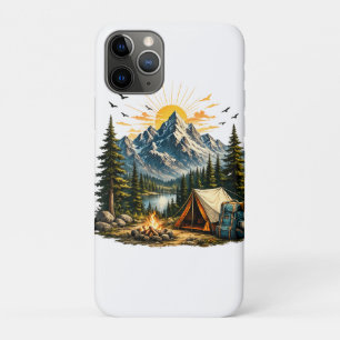 Berg-Camping-Abenteuer-Sonnenuntergang-Natur-T-Shi Case-Mate iPhone Hülle