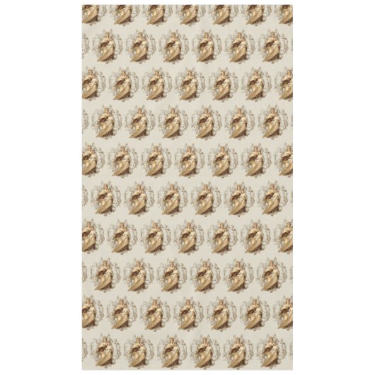 Berg Carmel Jesus Carmelite Religiöse Vintag Tischdecke (Vorderseite)