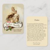 Berg Carmel Religiöse katholische Gebetskarte Visitenkarte (Vorne/Hinten)