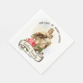 Berg Carmel Religiöser katholischer Jesus Scapular Serviette (Ecke)