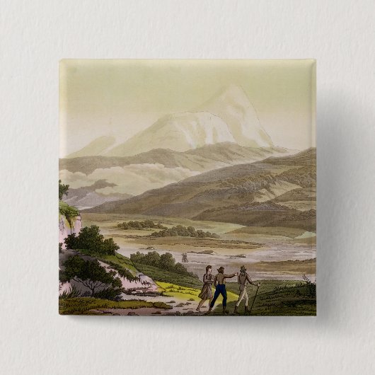 Berg Cayambe, Ecuador, von 'Le Costume Ancien und Button (Vorderseite)