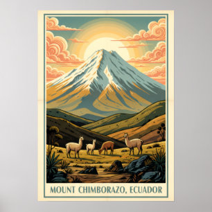 Berg Chimborazo Ecuador V01 Poster