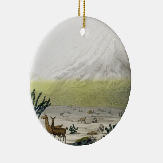 Berg Chimborazo, Ecuador, von 'Le Costume Ancien Keramik Ornament (Rechts)