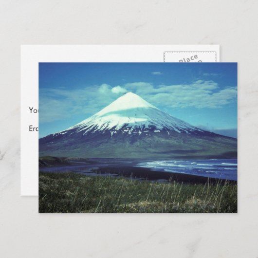 Berg Cleveland Vulkan,Inseln der vier Berge, Postkarte (Vorne/Hinten)