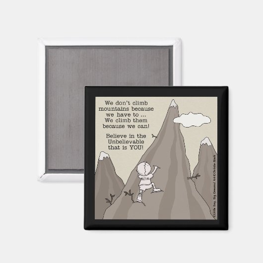 Berg Climber Magnet (Vorderseite/Rückseite)