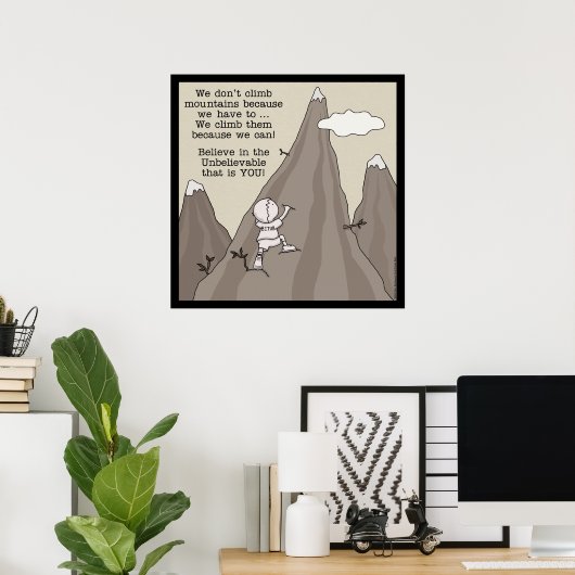 Berg Climber Poster (Heimbüro)