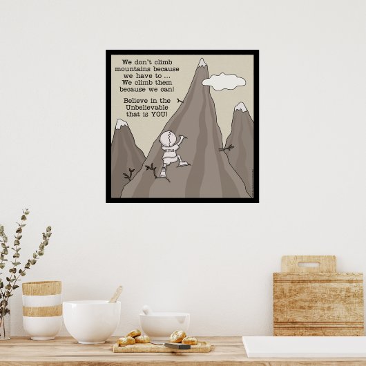 Berg Climber Poster (Küche)