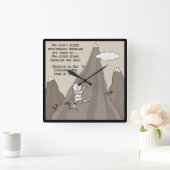 Berg Climber Quadratische Wanduhr (Zuhause)