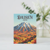 Berg Daisen Japan Postkarte (Stehend Vorderseite)