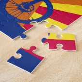 Berg, der Arizona-Flagge radfährt Puzzle (Seite)