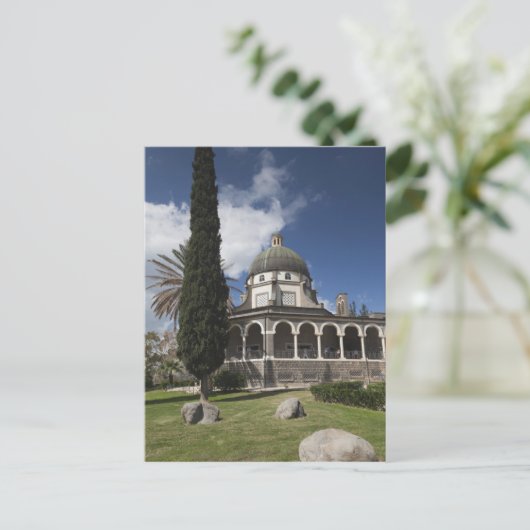 Berg der Beatitudes Postkarte (Stehend Vorderseite)