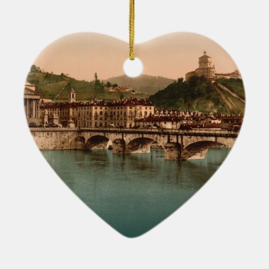 Berg der Capuchins, Turin, Piemont, Italien Keramikornament (Hinten)