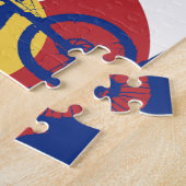 Berg, der Colorado-Flagge radfährt Puzzle (Seite)
