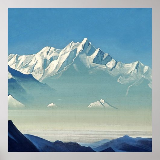 "Berg der fünf Schätze" von Nicholas Roerich Poster (Vorne)