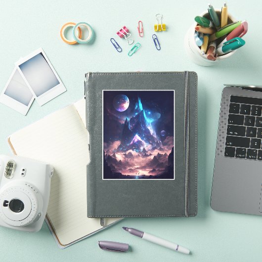 Berg der Kristalllandschaft Aufkleber (iPad Hülle)