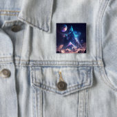 Berg der Kristalllandschaft Button (Beispiel)