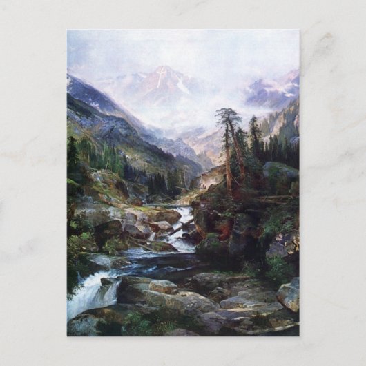 Berg des Heiligen Kreuzes von Thomas Moran Postkarte (Vorderseite)