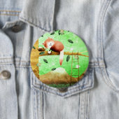 Berg des roten Pandas - Knopf-Abzeichen Button (Beispiel)