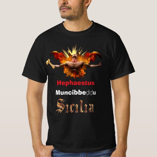 Berg des Sily-Etna-Vulkans "Muncibbecia", T-Shirt (Vorderseite)