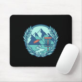 Berg-Disc-Golf-Szene Flying Disc Basket Course Mousepad (Mit Mouse)