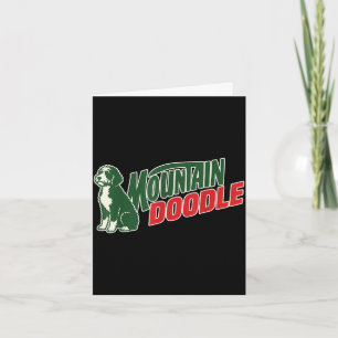 Berg-Doodle-Hundefreunde Vintage Retro Outdoor Karte
