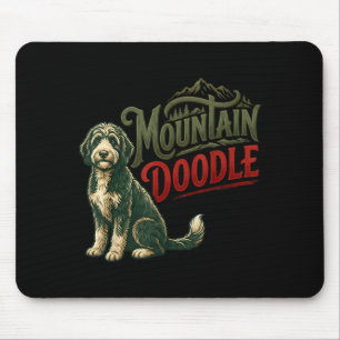 Berg-Doodle-Hundefreunde vintage retro Outdoor Mousepad