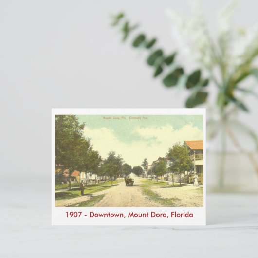 Berg Dora, FL - im Stadtzentrum gelegen - 1907 Postkarte (Stehend Vorderseite)