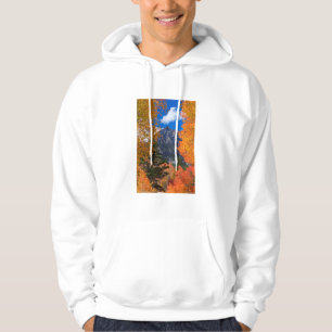 Berg eingerahmt im Herbstlaub, CA Hoodie
