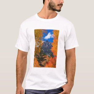 Berg eingerahmt im Herbstlaub, CA T-Shirt