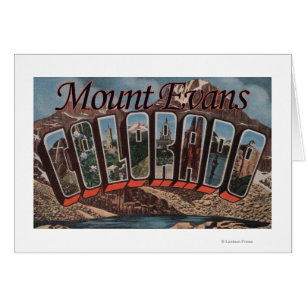 Berg Evans, Colorado - große Buchstabe-Szenen