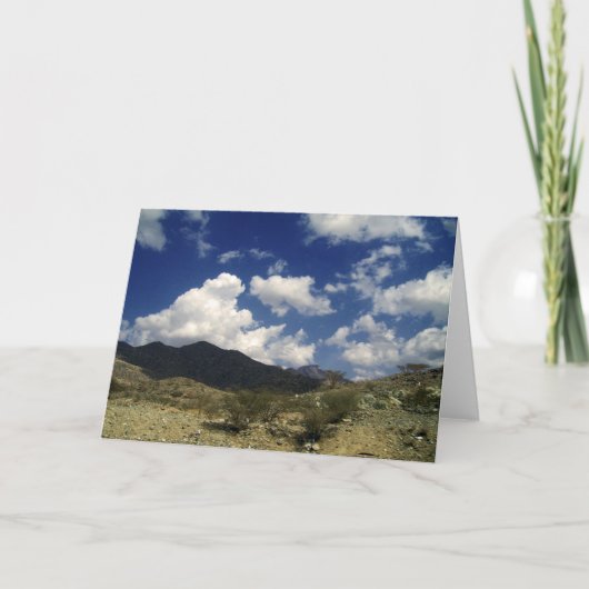 Berg Feiertagskarte (Vorderseite)