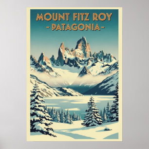 Berg Fitz Roy Patagonia V08 Poster