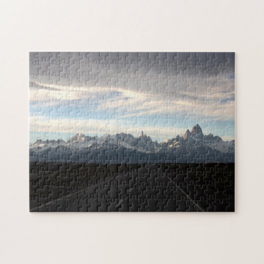 Berg Fitz Roy und Anden-Strecke Puzzle (Horizontal)