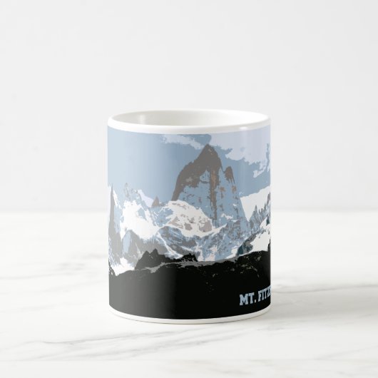 Berg Fitzroy, Patagonien, Argentinien Kaffeetasse (Mittel)