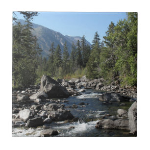 Berg Fluss Rugged Landschaft Fliese