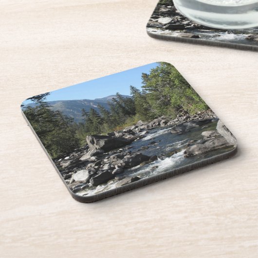 Berg Fluss Rugged Landschaft Getränkeuntersetzer (Linke Seite)