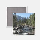Berg Fluss Rugged Landschaft Magnet (Vorderseite/Rückseite)