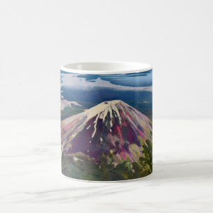 Berg Fuji Luftansicht - Künstlerisches Japan Kaffeetasse
