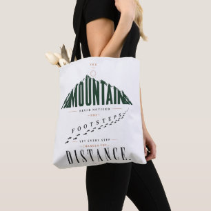 Berg Fußspuren Distanz Zitat Tasche