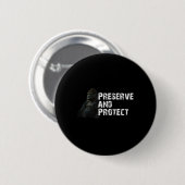 Berg-Gorilla Umweltschutz Conserva Button (Vorne & Hinten)