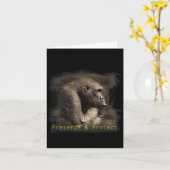 Berg-Gorilla Umweltschutz Conserva Karte (Gelbe Blume)